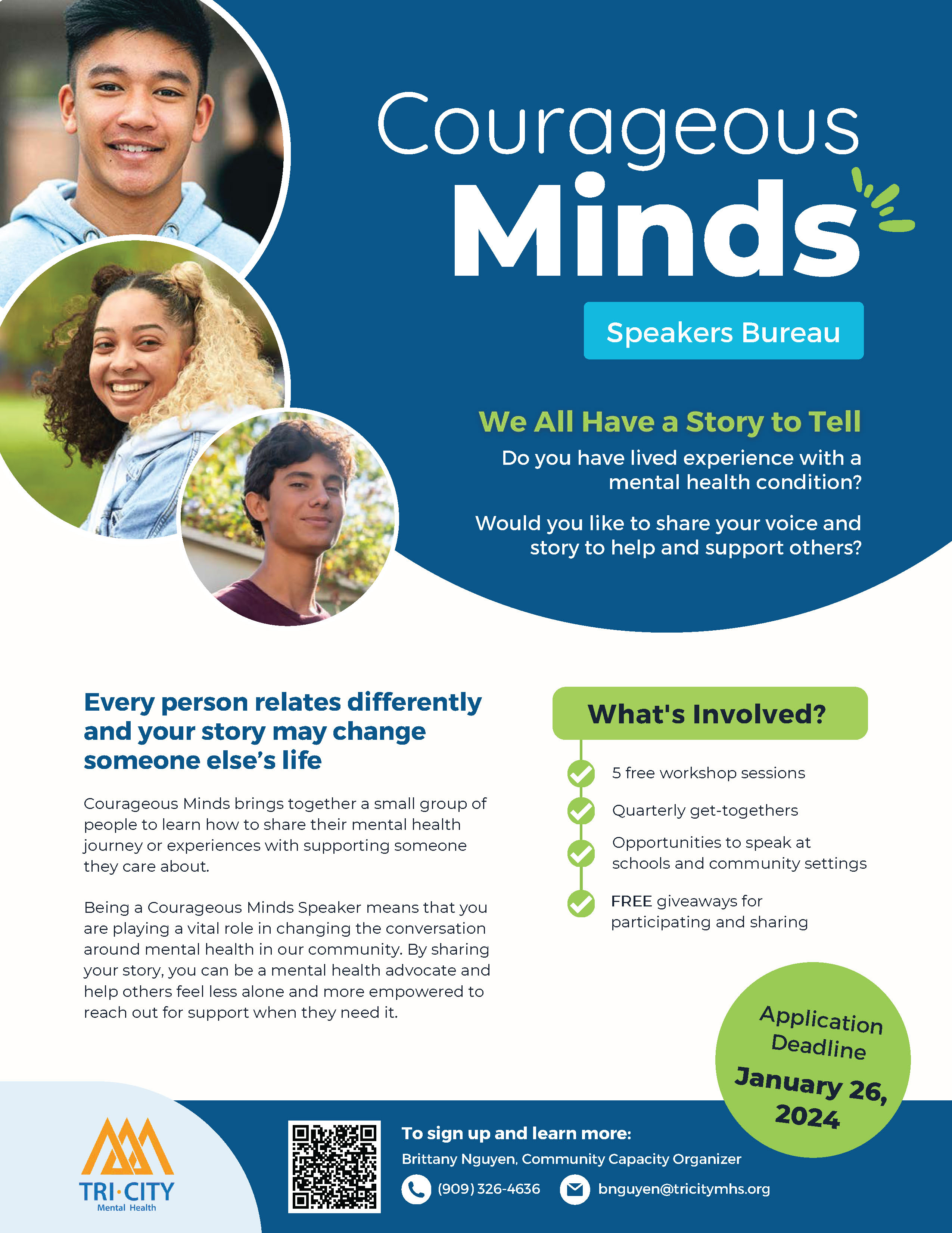 Courageous Minds 2022 Flyer front
