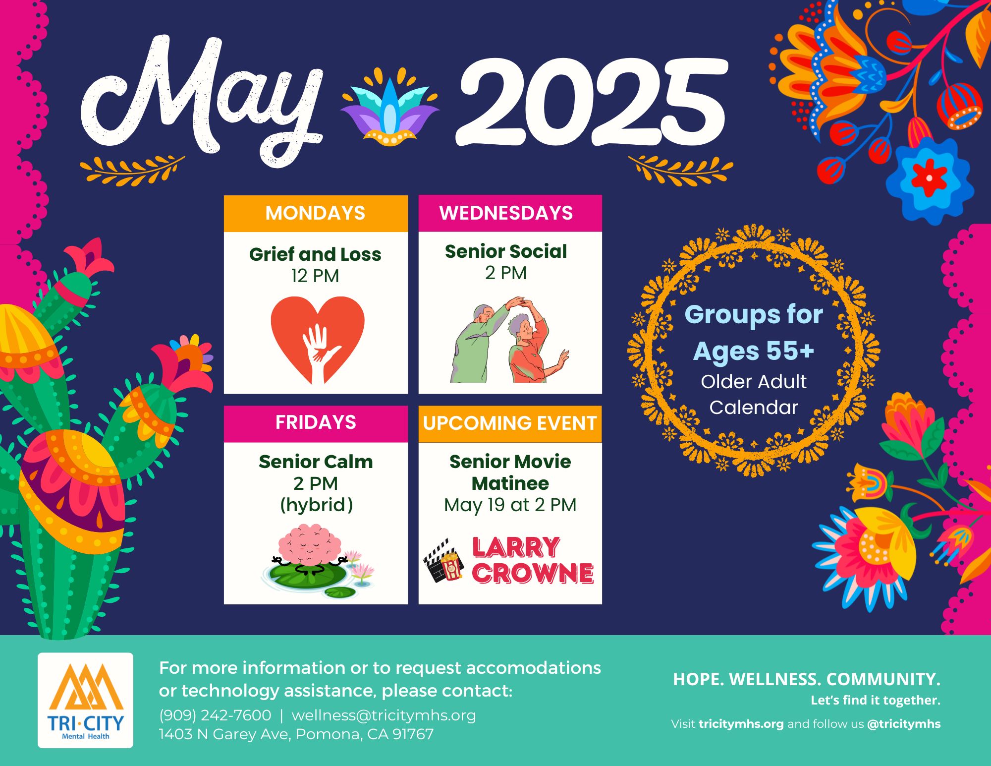 Download the Older Adult Group Calendar in PDF format