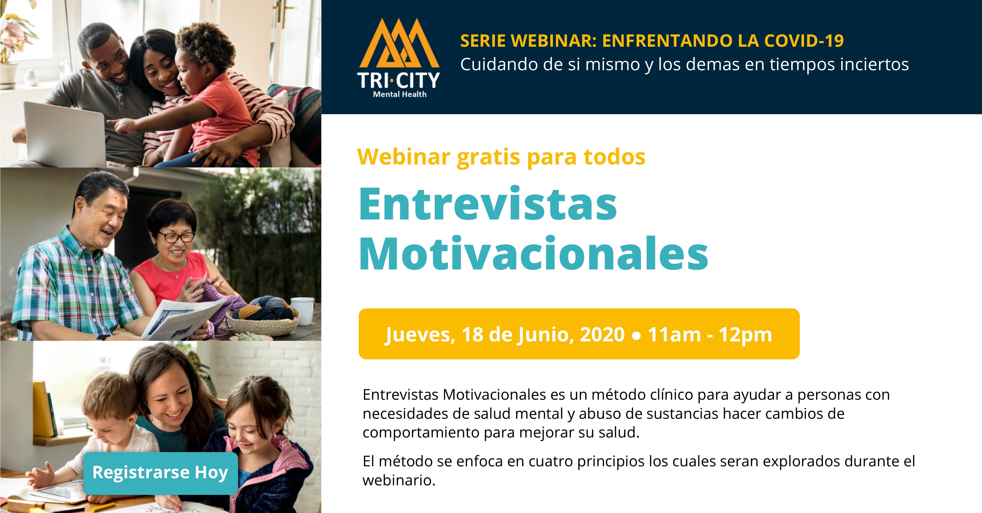 COVID 19 webinar motivational interviewing espanol