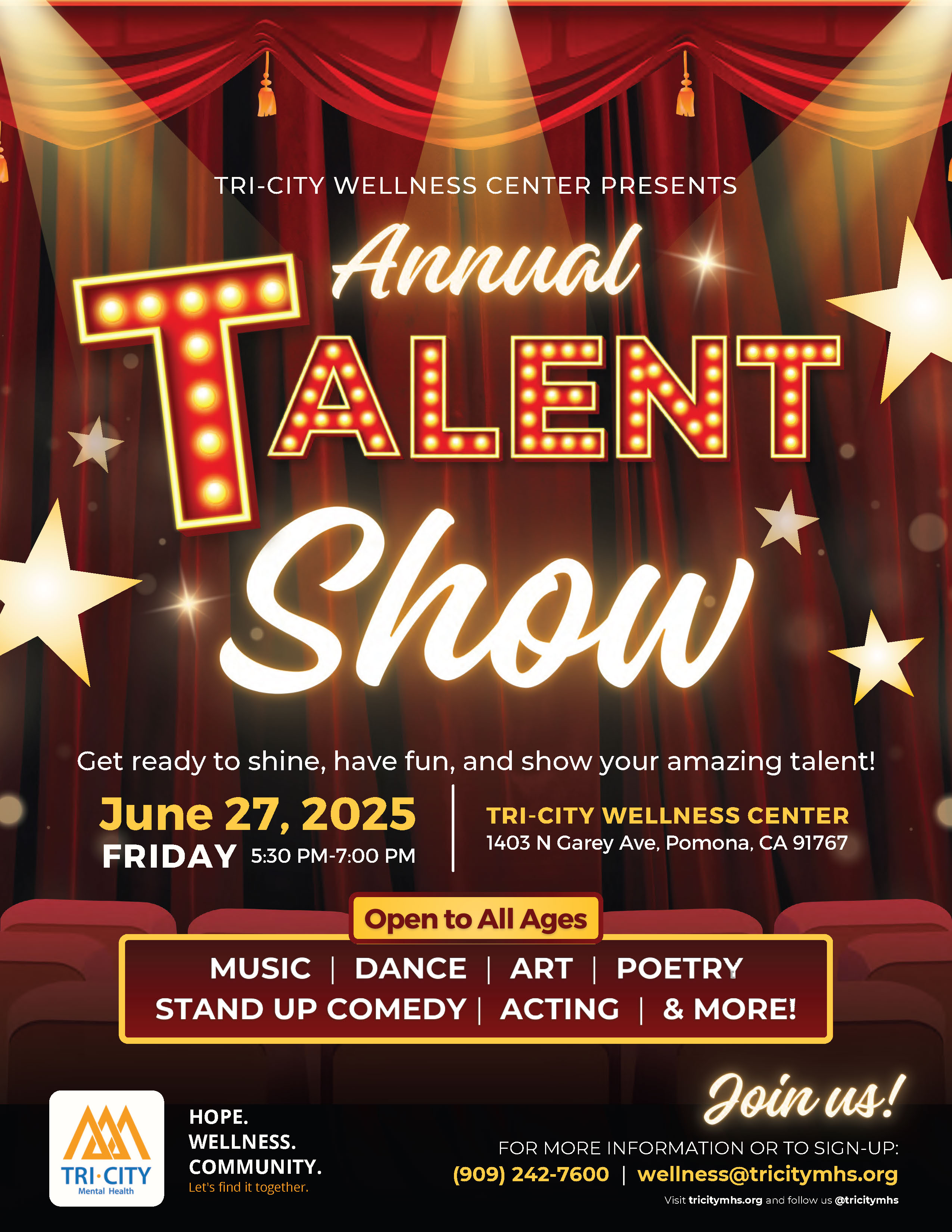 Tri-City Annual Talent Show on June 27, 2025