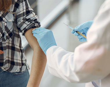 Person Getting Vaccinated